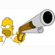 Homer With Gun