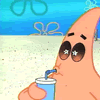 Patrick Drinking Soda