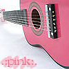 Pink guitar