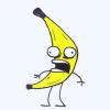 Scared banana