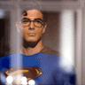 Superman Behind a Window